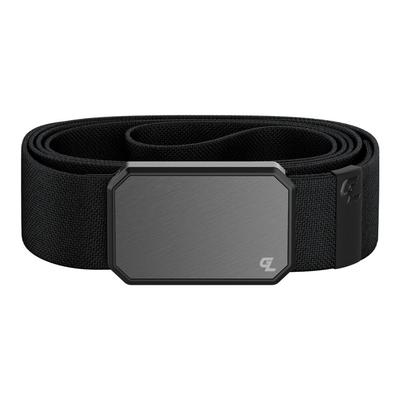 Groove Life Black Belt with Gun Metal Magnetic Buckle, One Size Fits Most