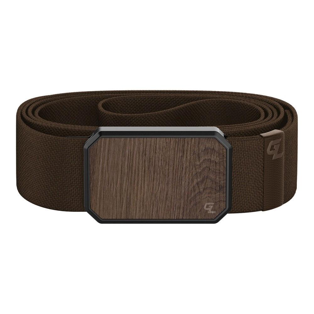  Groove Life Brown Belt With Walnut Magnetic Buckle, One Size Fits Most