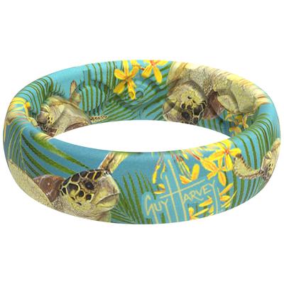 Groove Life Ring, Guy Harvey Tropical Turtle, Thin, Various Sizes