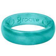 Groove Life Solid Ring, Thin, Various Sizes And Colours Ocean