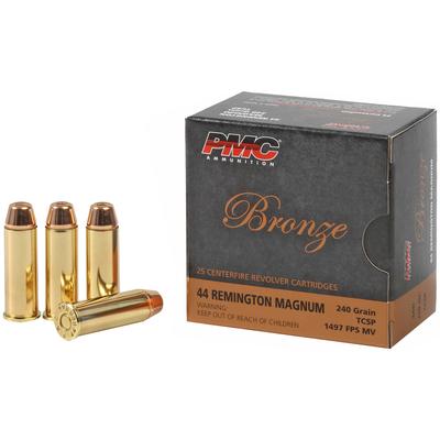 PMC Bronze .44 Magnum 240 Grain Truncated Cone Soft Point (TCSP) - Box of 25