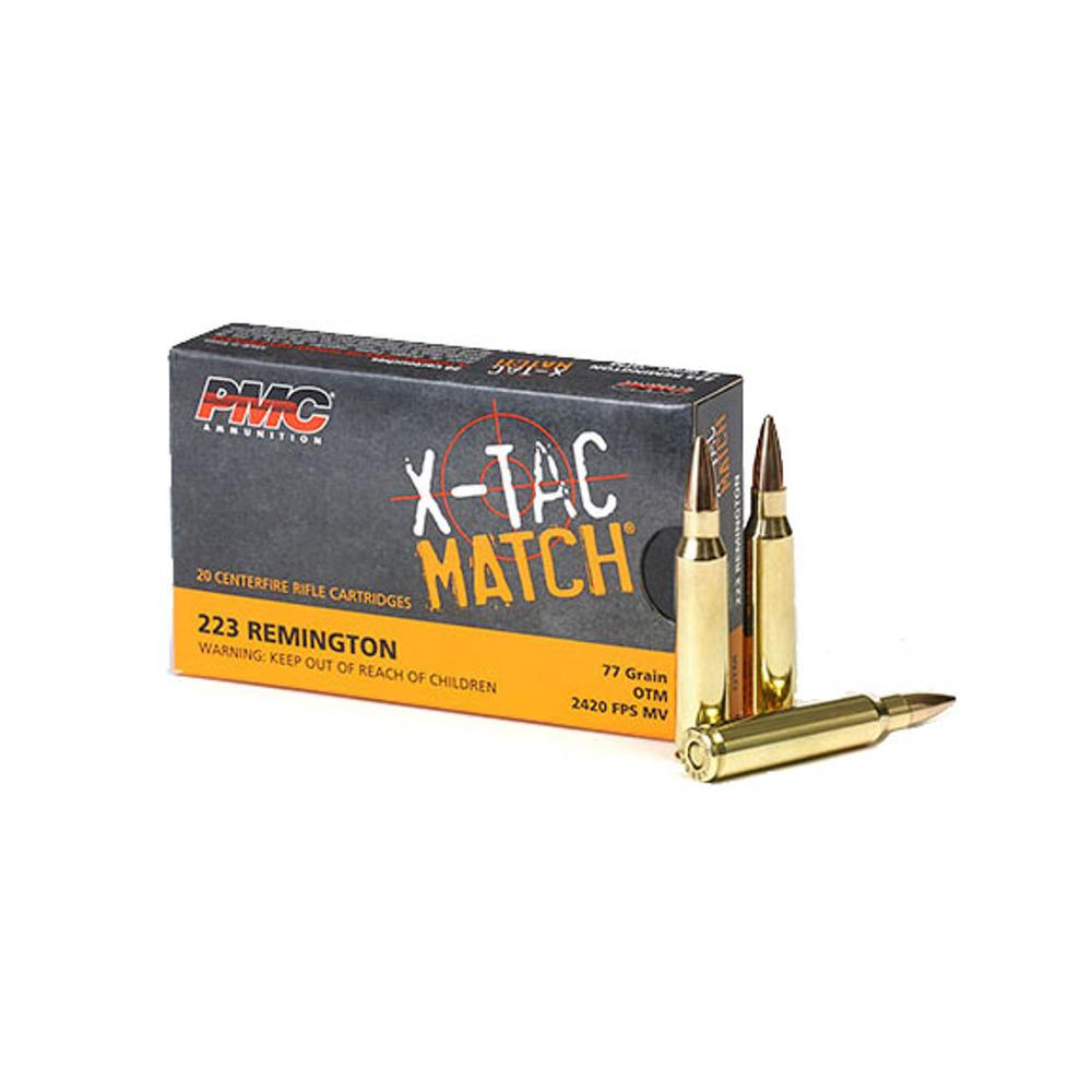 PMC X-Tac Match .223 Remington 77 Grain Open Tip Match - Box of 20