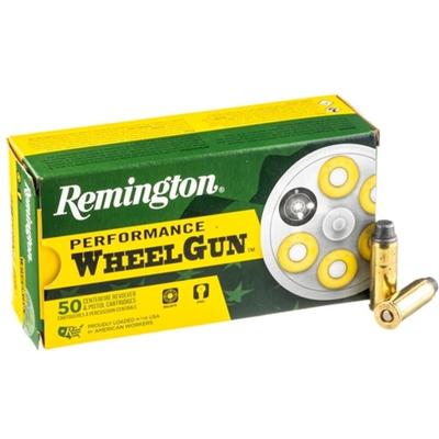 Remington Performance WheelGun .45 Long Colt Ammo, 50 Rounds, 225 Grain Lead Semi-Wadcutter