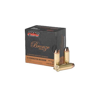 PMC Bronze .44 Magnum 180 Grain Jacketed Hollow Point (JHP) - Box of 25