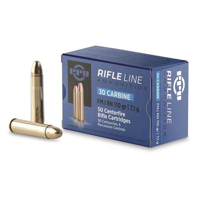 Prvi .30 Carbine 110 Grain FMJ Round Nose - Box of 50