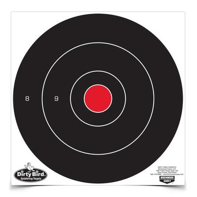 Birchwood Casey Dirty Bird 12 Inch Bullseye Target - 12 Sheets