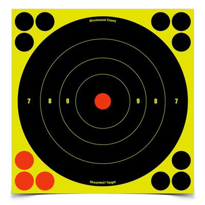 Birchwood Casey Shoot•N•C 8 Inch Bullseye Target, 72 Plasters - 6 Targets