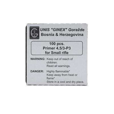 Ginex Small Rifle Primers - Tray of 100