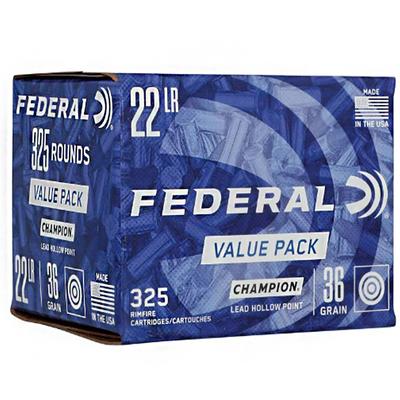 Federal Champion Training - Rimfire 22 LR 36 Grain - 325 Pack