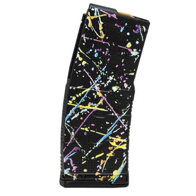  Amend2 M2 5.56mm 30rd Pinned 5 Rd Ar15 Black Neon Splatter Polymer Magazine