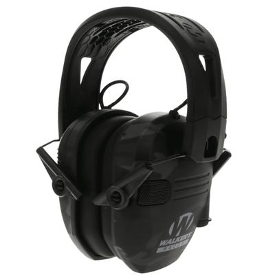 Walkers Razor Tacti-Grip Ear Muffs - Multicam Grey Camo with Rubber Headband 