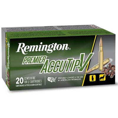  Remington Premier AccuTip-V, 22-250 Rem, 50 Grain, AccuTip-V, 3800 fps - Box 20 Rds