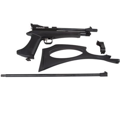 Diana Chaser CO2 Air Pistol/Rifle Kit .22 (5.5mm) - Soft case, Chaser Pistol, Butt Stock, and Silenced Rifle Barrel