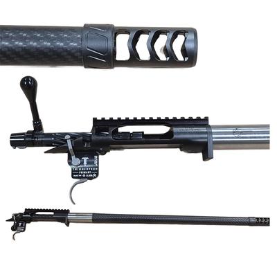 Custom 45 cal. Smokeless Muzzleloader, 24” Carbon Barrel, Black Muzzle Brake