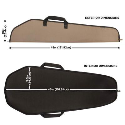 Allen Company Durango Rifle Case - 46-Inch Soft Gun Bag - Hunting and Shooting Accessories - Black/Tan