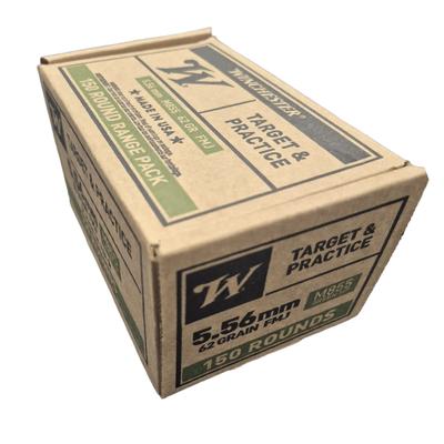 Winchester M855 Green Tip 5.56x45mm NATO 62 Grain FMJ Centerfire Rifle Ammo - Box of 150 lose Rounds