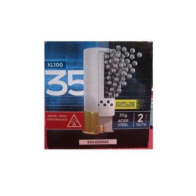 Solognac Ammunition XL100 Exclusive Wad 12 Gauge, #2 Shot, 3