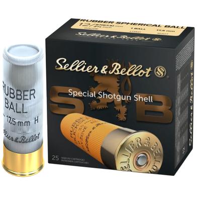 Sellier & Bellot 12Ga Rubber Ball 2-5/8