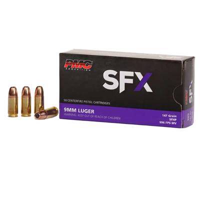 PMC 9x19MM Luger 147GR SFX - Box of 50 Rounds