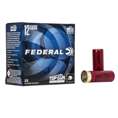 Federal -Top Gun, 12 Gauge, 7.5 Shot, 2-3/4 in, 1 oz, 1300 fps (TGSH12 7.5) - Box of 25 Rounds