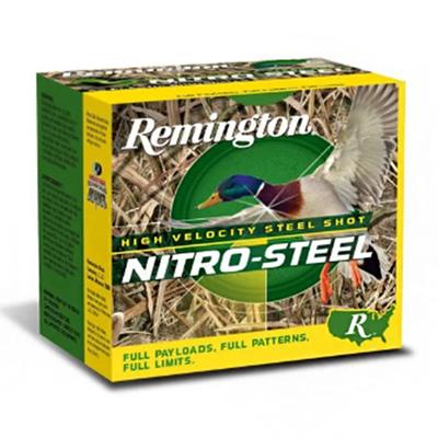 Remington - Nitro-Steel, 12 Gauge, 2 Shot, 3 in, 1 1/4 oz, 1450 fps - Box of 25 Rounds 