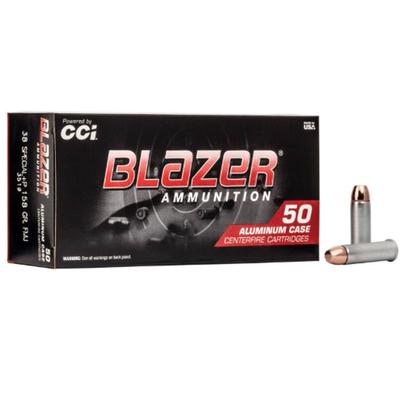 CCI - Blazer Aluminum, 38 Special +P, 158 Grain, Full Metal Jacket, 850 fps - Box of 50 Rounds 