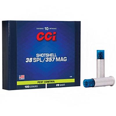 CCI - Pest Control Big 4™ Shotshell, 38 Special/357 Mag, #4 Shot, 1000 fps - Box of 10 Rounds 