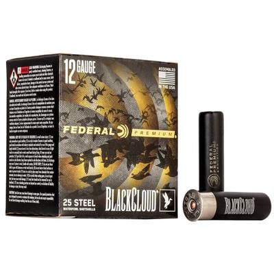 Federal - Black Cloud FS Steel, 12 Gauge, 4 Shot, 3-1/2 in, 1 1/2 oz, 1500 fps - Box of 25 Rounds 