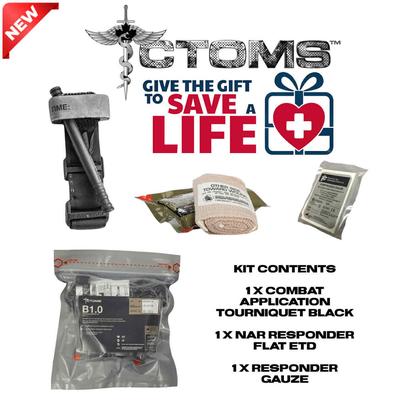 CTOMS Bleeding Control Kit 1.0 with Black CAT (Combat Application Tourniquet)