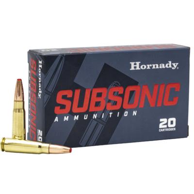 Hornady - 7.62X39, 255 gr, Sub-X Subsonic - Box of 20 Rounds 