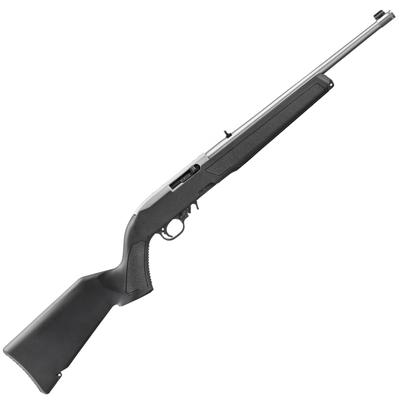 Ruger 10/22 Black/Stainless Rifle, .22 LR, 16.4