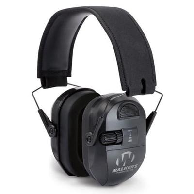 Walker's Ultimate Power Muff Electronic Muffs, NRR 26 dB, Black, GWP-XPMB