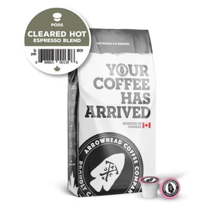 Arrowhead Coffee Cleared Hot Blend, Pods - 54 Cups