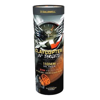 Caldwell ClayCopter XV 110mm Target - 50 Pack Tube, 1243603