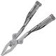  Schrade Delta Class Tough Tool Multitool, 2cr Stainless Steel Construction, Silver, 1680d Polyester Sheath, 1182534