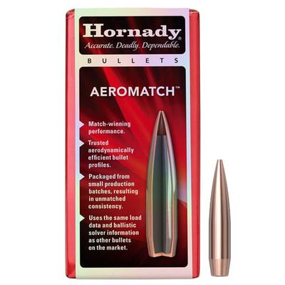Hornady Aeromatch Bullets 6.5mm (.264?) 140 Grain CP, Box of 100, 26303
