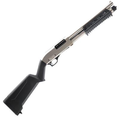 Canuck Defender Marine Pump Shotgun, 12 Gauge, Nickel/Synthetic, 3