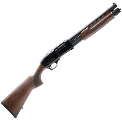 Canuck Defender Marine Pump Shotgun, 12 Gauge, Nickel/Walnut, 3