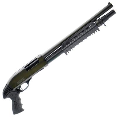 Canuck Enforcer Shotgun, Distressed OD Green 12 Gauge, 3