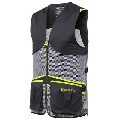 Beretta Full Mesh Ebony/Ice Grey Shooting Vest - Large