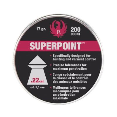 Umarex Ruger Impact .22 Pointed Lead Pellet 200 Count, 2230040