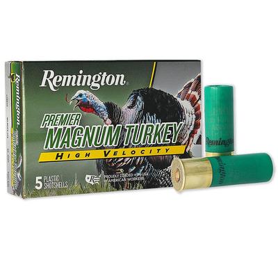 Remington Premier Magnum Turkey Ammo HV, 20 Gauge #5 Shot - 5 Rounds, PHV20M5A
