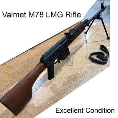 Valmet 88 Rifle - M78 LMG, Excellent Condition, Bipod, Original Leather Sling