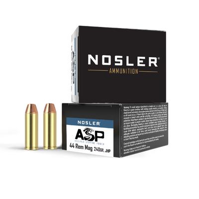 Nosler Ammo 44 Magnum, 240 Grain, JHP ASP - Box of 20, 40136