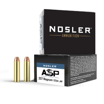 Nosler Ammo 357 Magnum, 125 Grain, JHP ASP - Box of 20, 40134