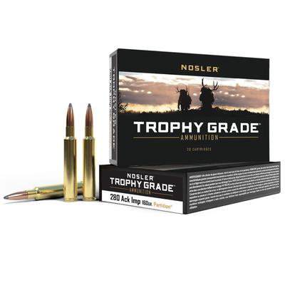 Nosler Trophy Grade Ammunition 280 Ack Imp 160g Pt Sp (20ct)