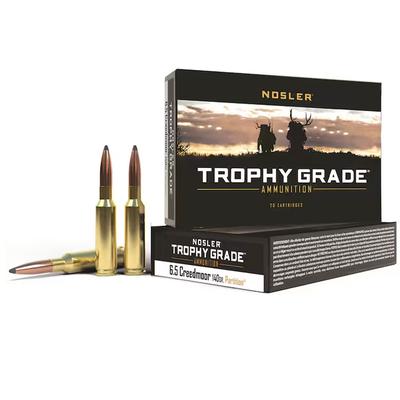 Nosler RMEF Trophy Grade Ammo, 6.5 Creedmoor, 140 Grain, Partition Jacketed Soft Point - Box of 20, 61016