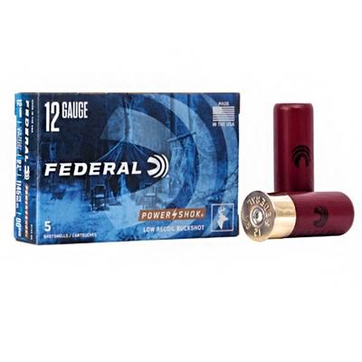 Federal - Power-Shok Buckshot - Low Recoil, 12 Gauge, 00 Buck Shot, 2-3/4 in, 1140 fps