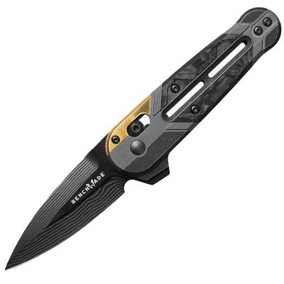 Exclusive - Benchmade Gold Class Lowden Knife, Titanium, Carbon Fiber, Spear-Point, 491BK-261