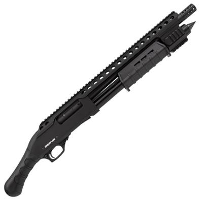 Derya Carina Q 12 Gauge Pump Action Shotgun, Black, 14